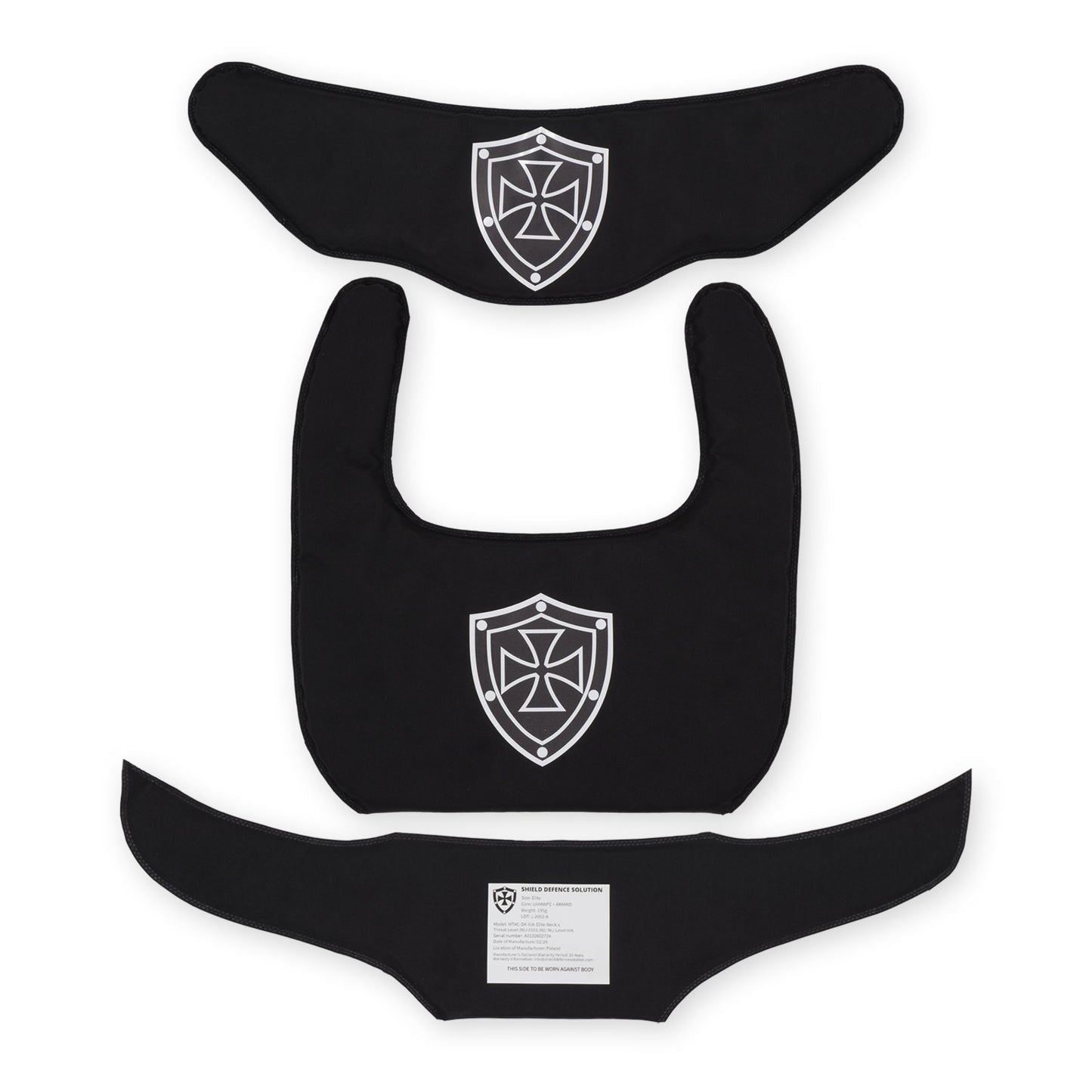 Ensemble d'Inserts Balistiques Souples Cervicaux M-Tac Elite Gorget