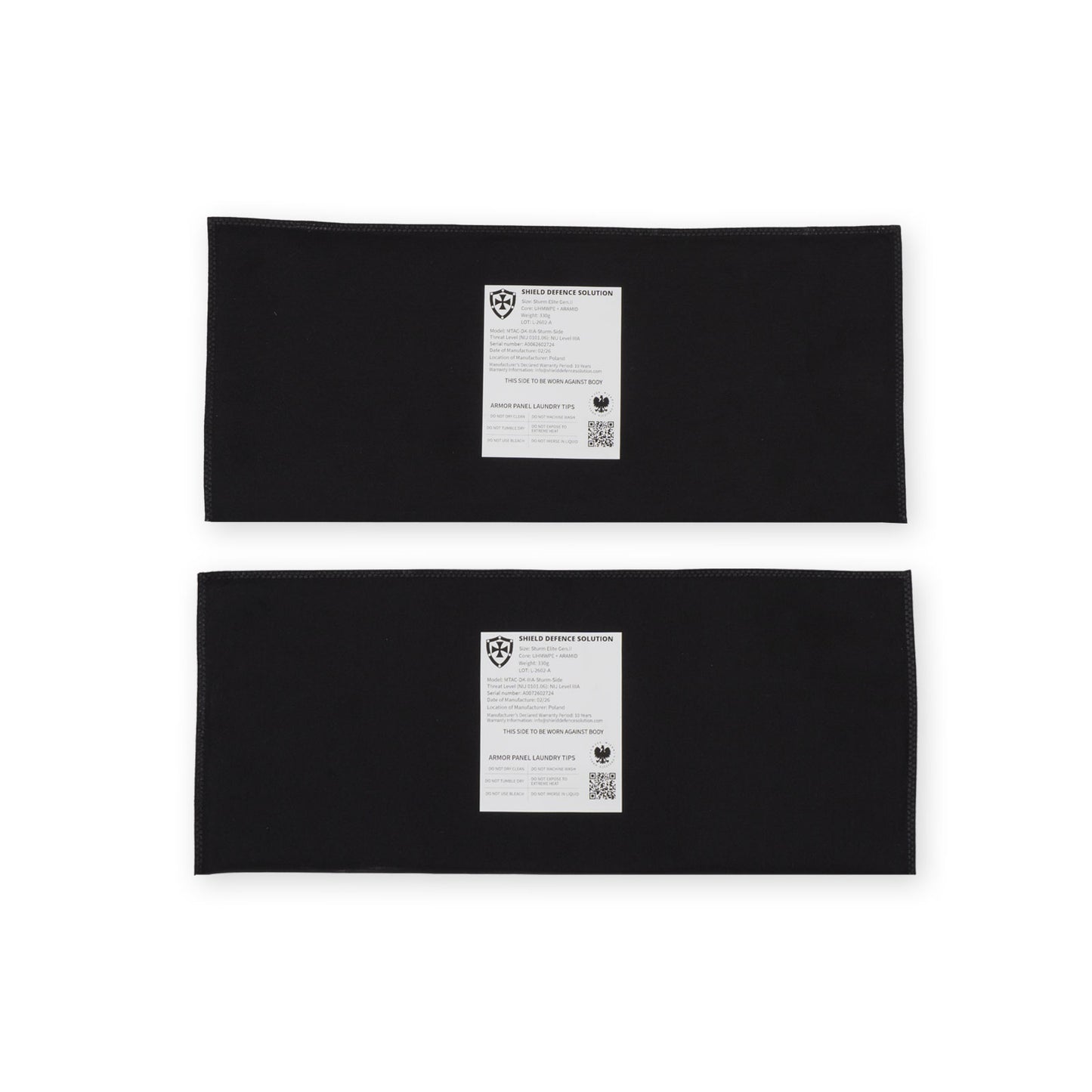 Ensemble d'Inserts Balistiques Souples M-Tac Sturm Gen.II Elite