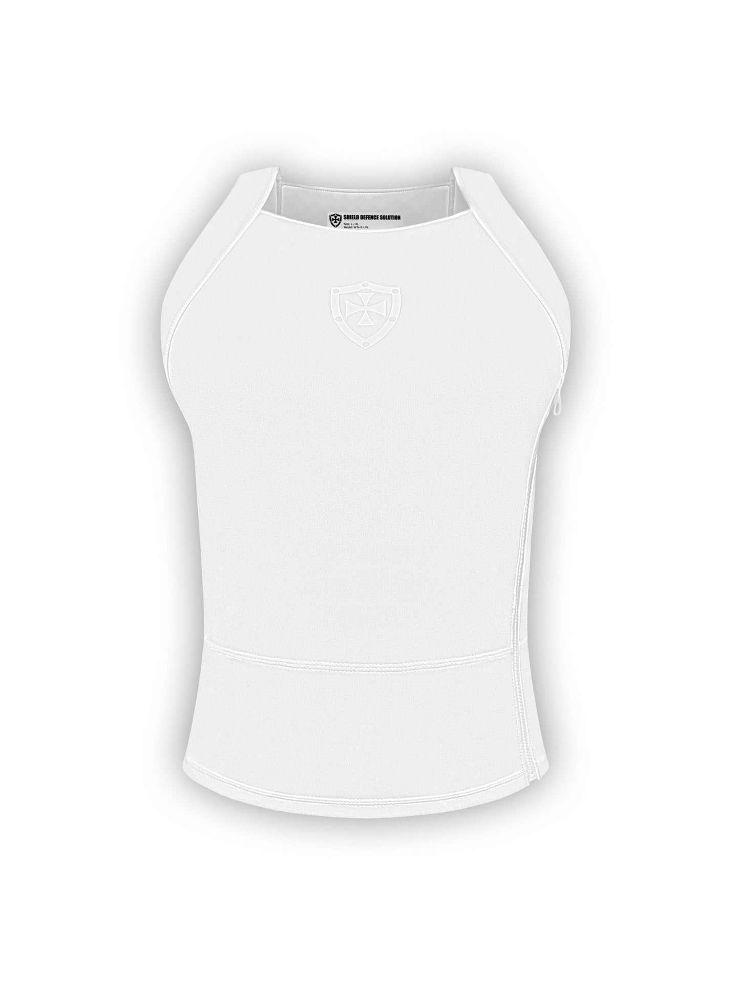 Bulletproof Concealable Expanded T-shirt - White - Shield Defence Solution