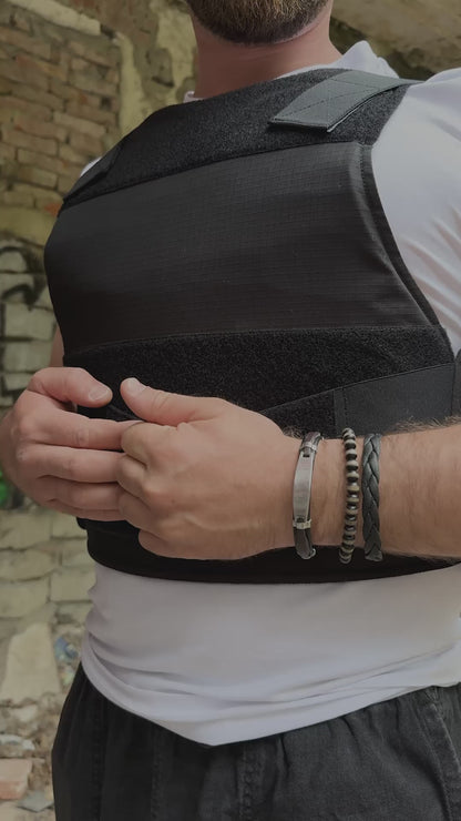 Gilet pare-balles dissimulé – Noir